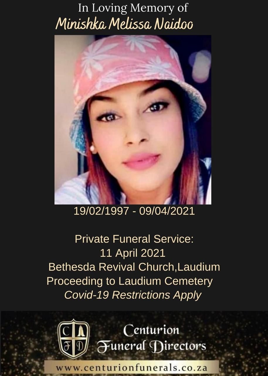 Funeral of Minishka Melissa Naidoo | Laudium Today - Keeping Laudium ...